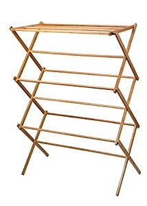 10-Household Essentials Bamboo X-Frame Clothes Drying Rack is a Clothes Drying Rack with 11 drying rods or more rods..jpg