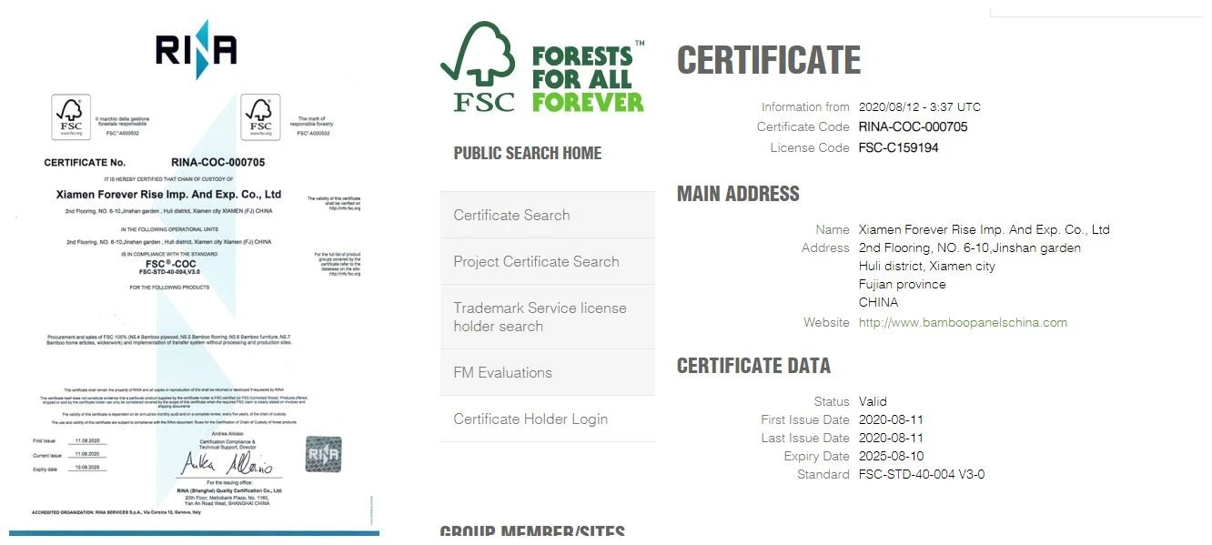 FR Bamboo FSC Certificate _副本